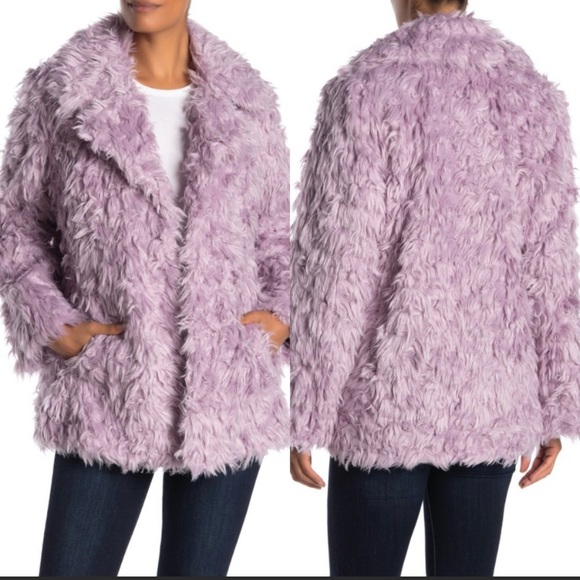Avec Les Filles Jackets & Blazers - NWOT Avec Les Filles Fuzzy Jacket
